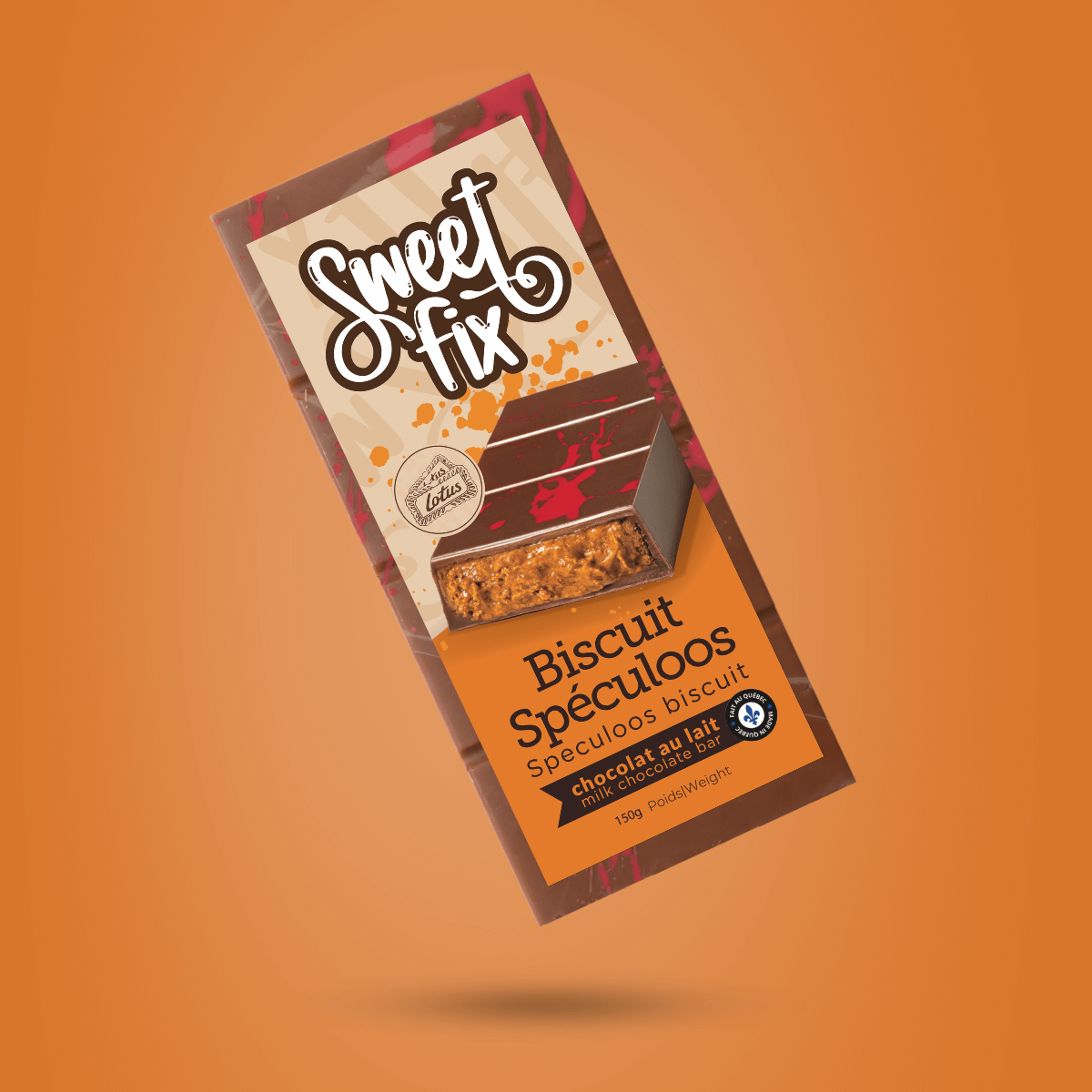 Dubai-style Lotus Biscoff chocolate bar made in Canada